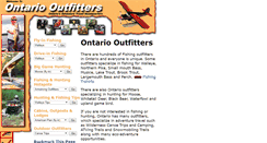 Desktop Screenshot of ontario-outfitters.ca